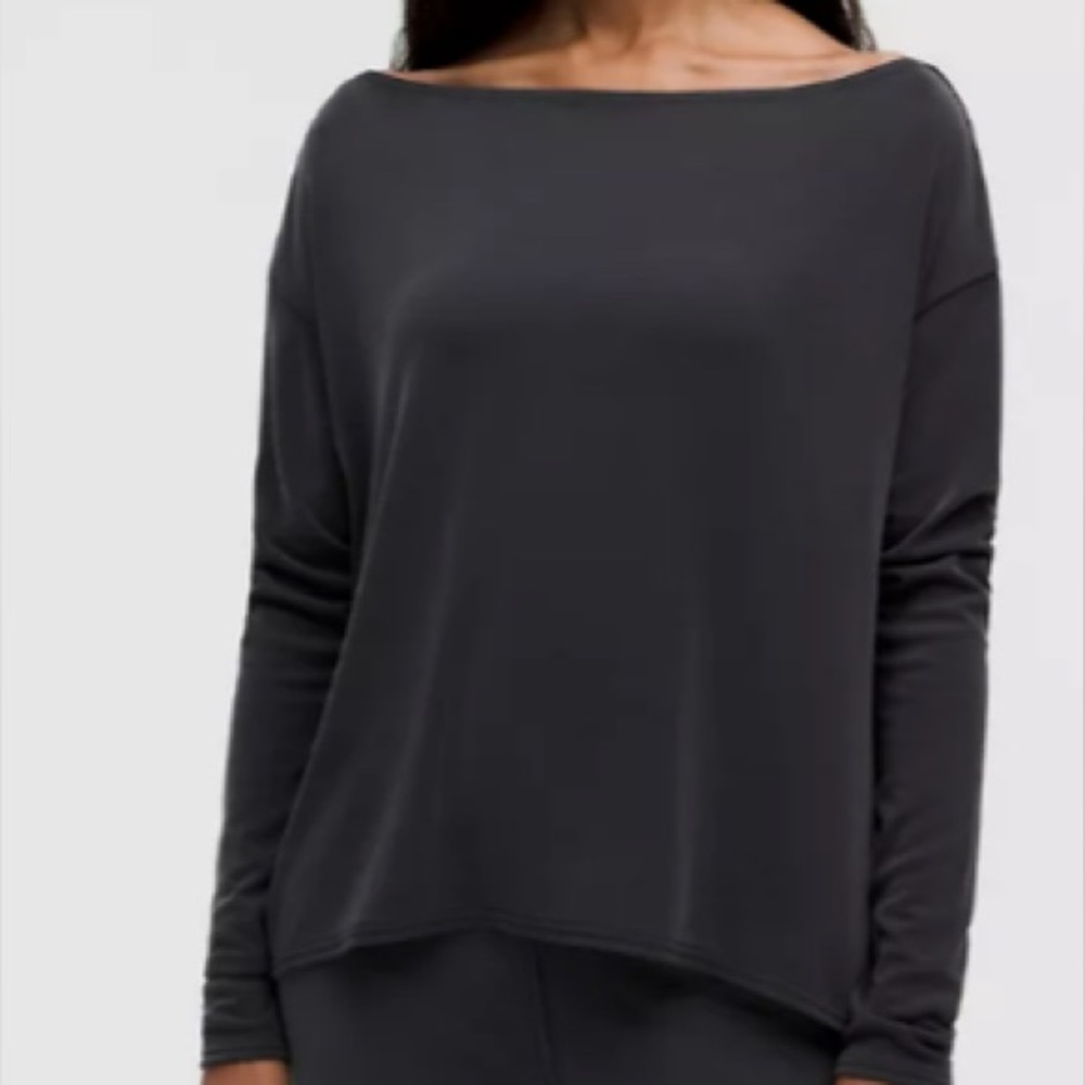 lululemon athletica Charcoal Long Sleeve Top